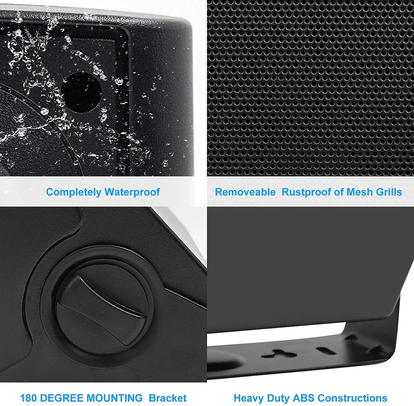5.25 Inch Indoor Outdoor Bluetooth Speakers Patio Waterproof