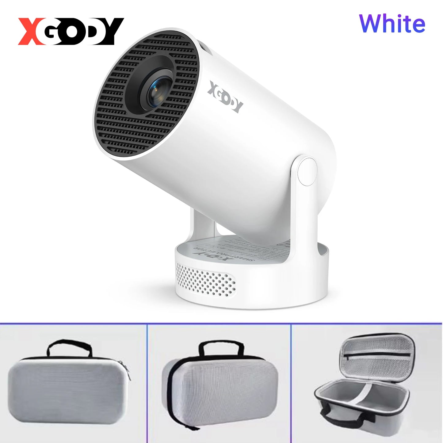 4K HY300 Pro+ Projector Built-in 5W Speaker 1280*720P Android 11 Wifi6 Portable Outdoor Projector