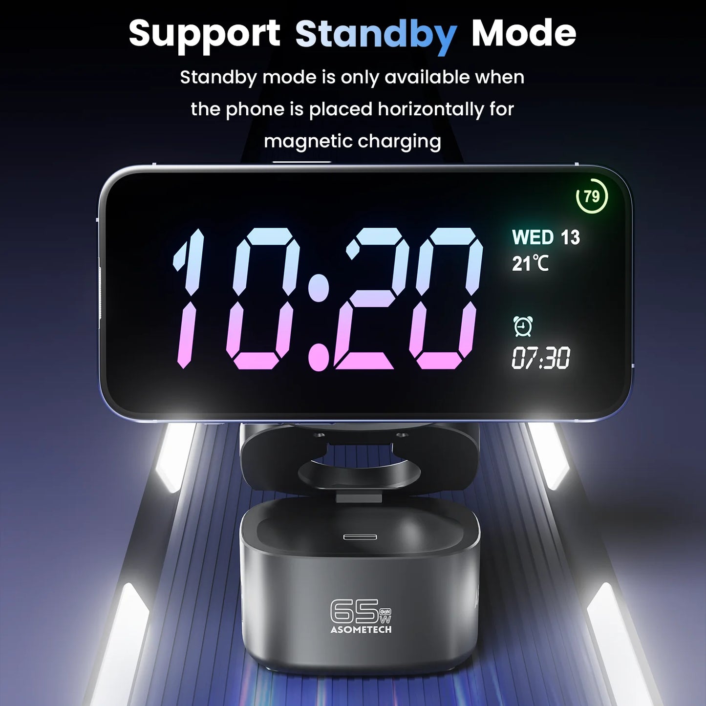 Fast Charger For Macbook Samsung Magnetic 5 in 1 Foldable Wireless Charger Station For iPhone 16 iWatch Airpod