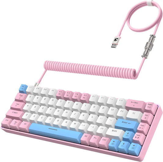 Wired 65% Mechanical Gaming Keyboard with RGB Backlit