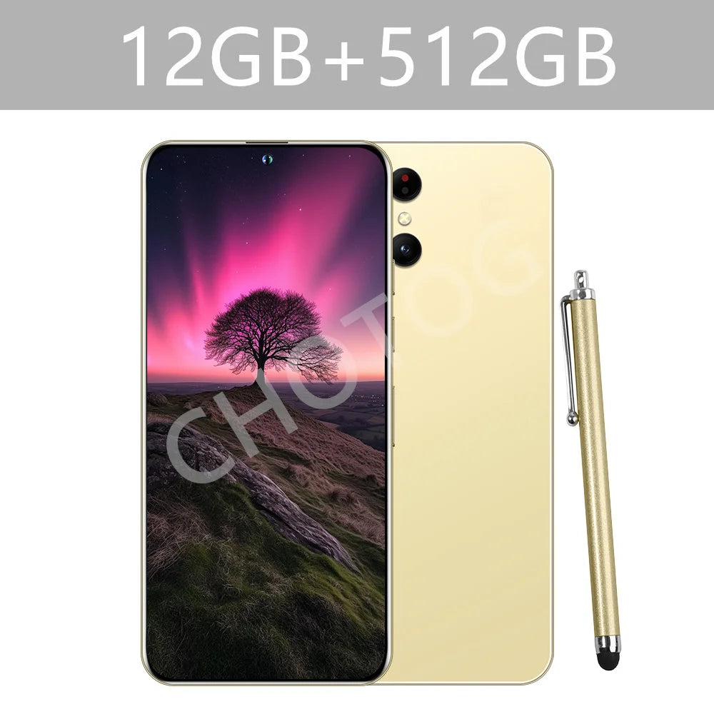 Cellphones Case For SMS 25 Ultra Mobile Phones 5G Dual Sim Android 14 Cell Phone Cases For Smartphone 22GB