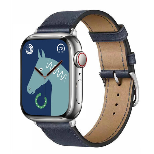 Leather Band For Apple Watch Strap 45mm 45mm 40mm 41mm 38mm 42 Single Tour Bracelet Correa iWatch 3 6 SE 7 8 9 ultra 49mm 2035