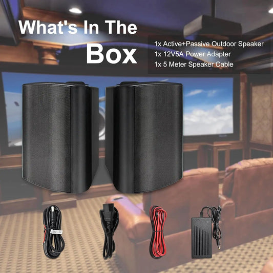 5.25 Inch Indoor Outdoor Bluetooth Speakers Patio Waterproof