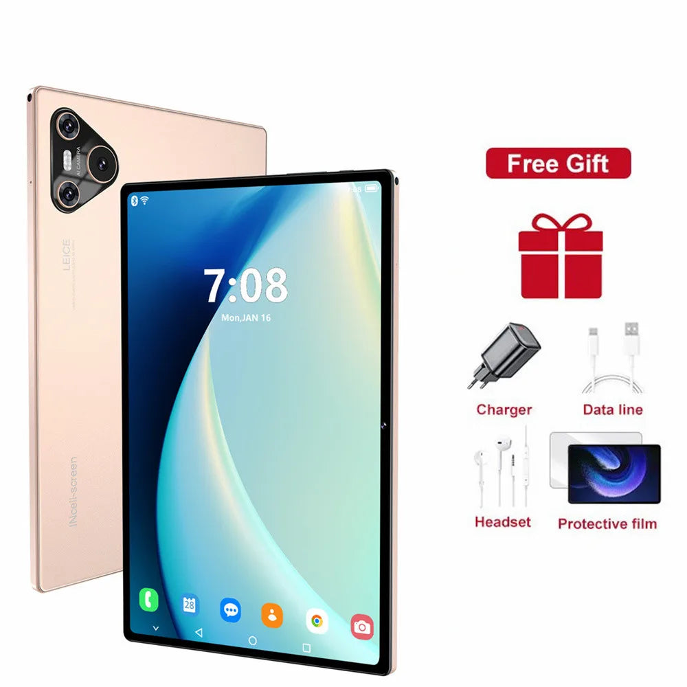 2025 New 16 Pro Tablet 10inch Android 4K 16GB+1TB Dual SIMTablet PC GPS  For Children Kids Tab