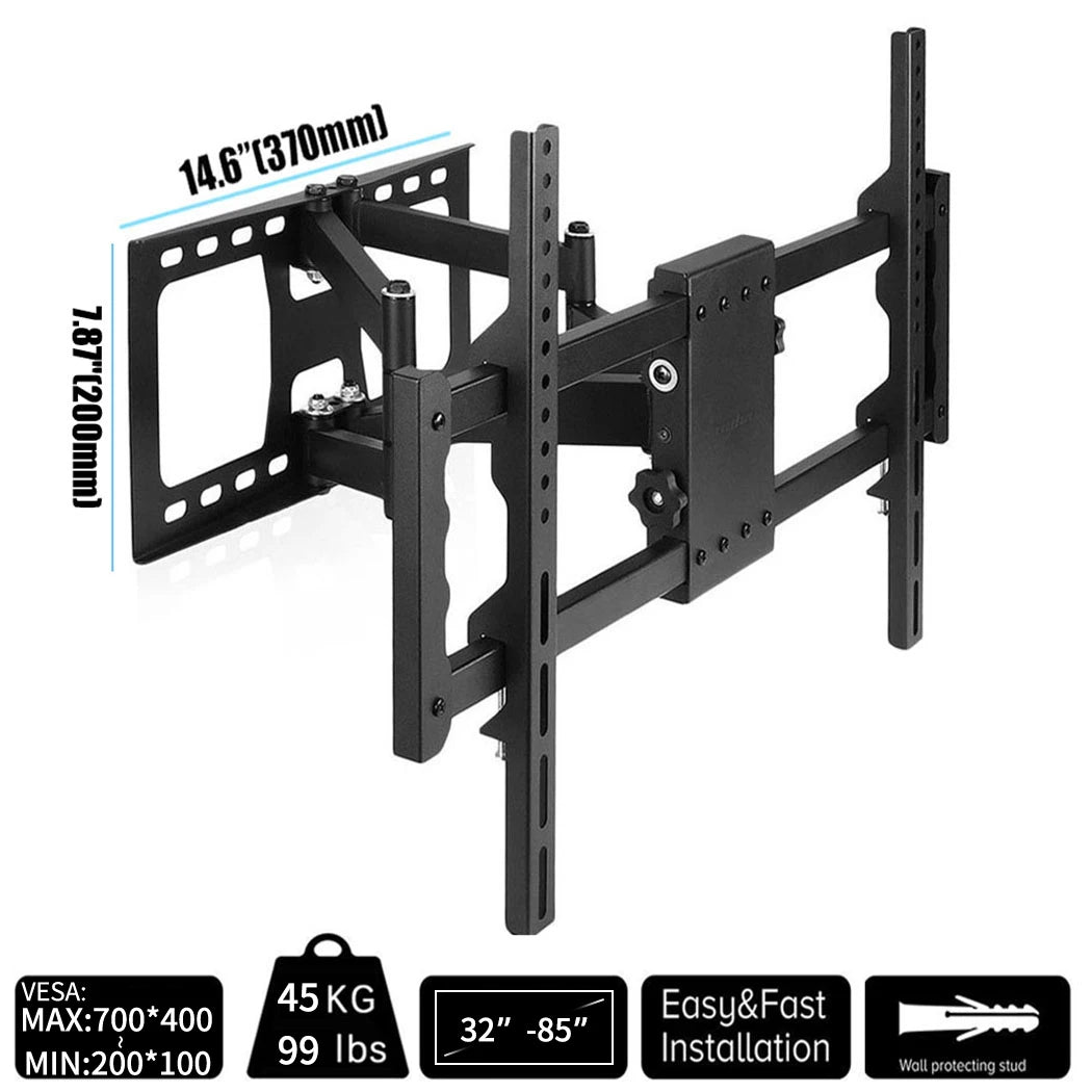 Full Motion TV Wall Bracket Tilt Swivel TV Mount for 30 - 85” LED