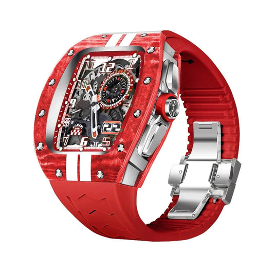 Luxury Carbon Fiber for Apple Watch 9 45mm  Mod Kit