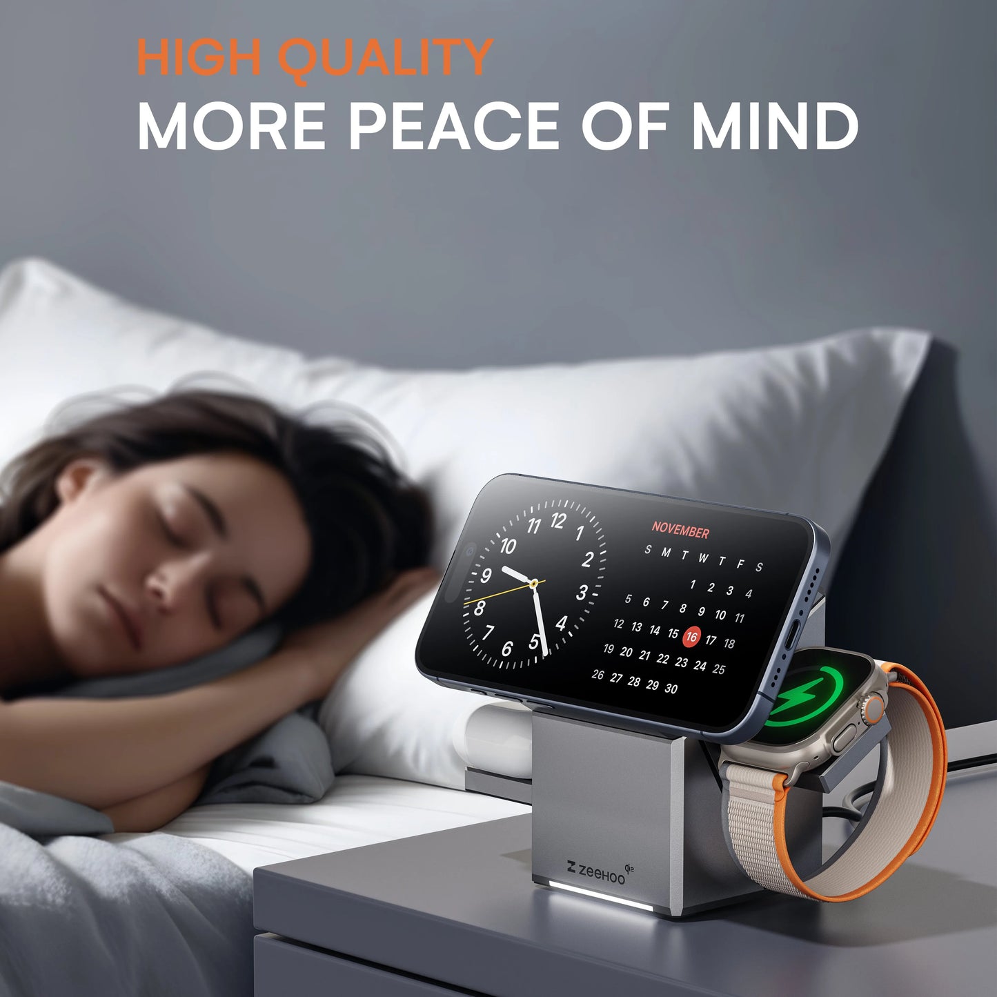 3-in-1 Rotatable Magnetic Wireless Charger Stand for iPhone 16 15 14 13 12 Samsung iWatch