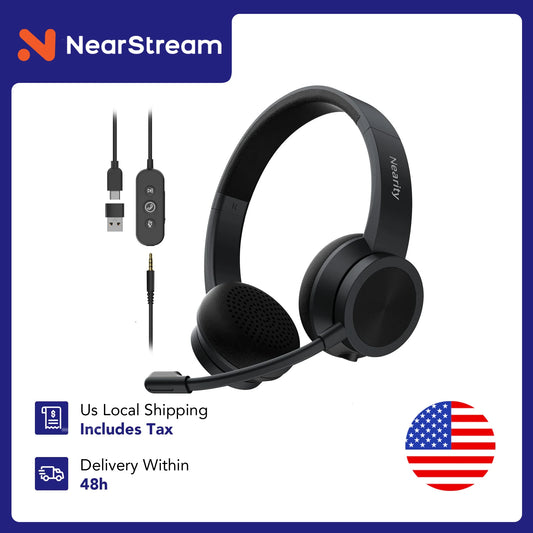 Clearance Sale Wired Over-Ear Headphones with Microphone,