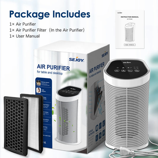 Air Purifier HEPA Filter For Indoor 200 Square Feet 99.9% Removal