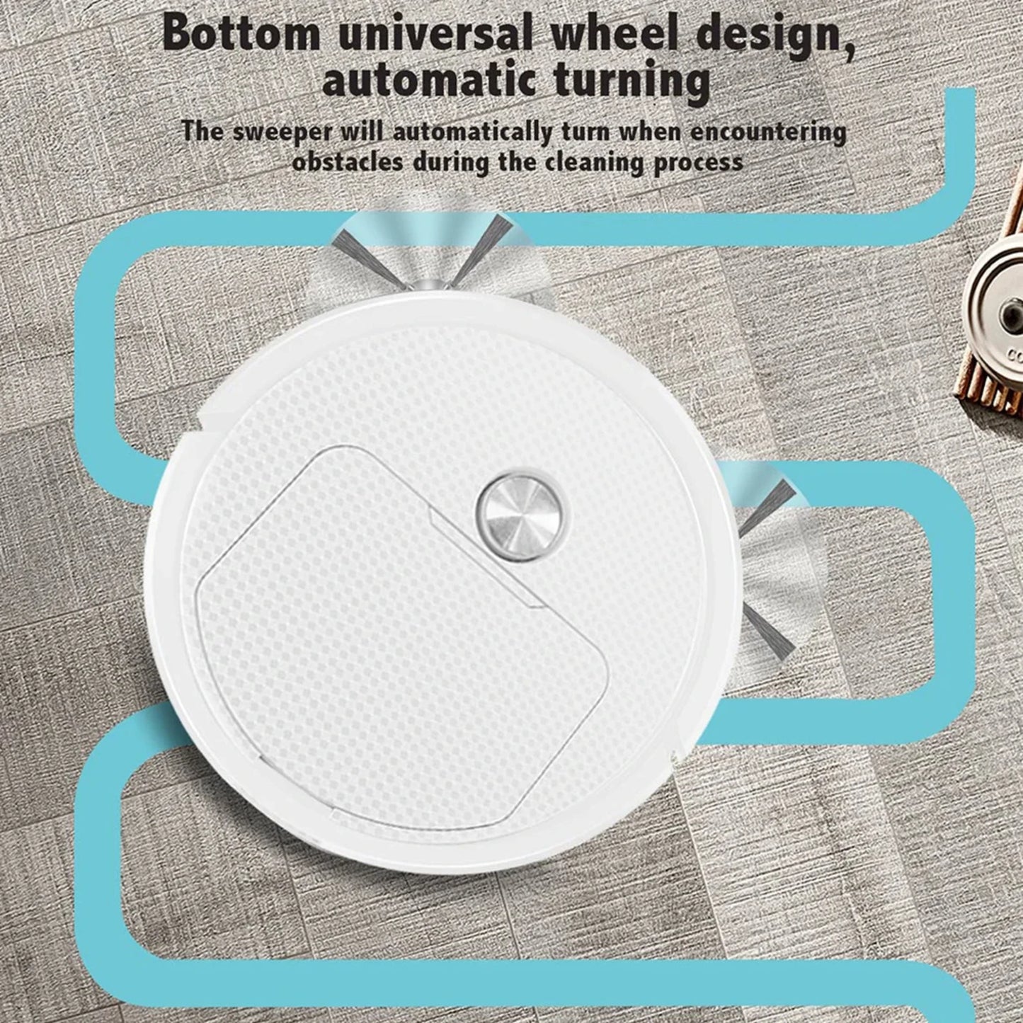 Efficient, Compact, 3-in-1 Wireless Robot Vacuum Cleaner