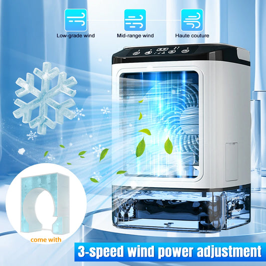 Multi-function Portable Cooling Fan Air Cooler Spray Conditioner 3 Wind Speeds
