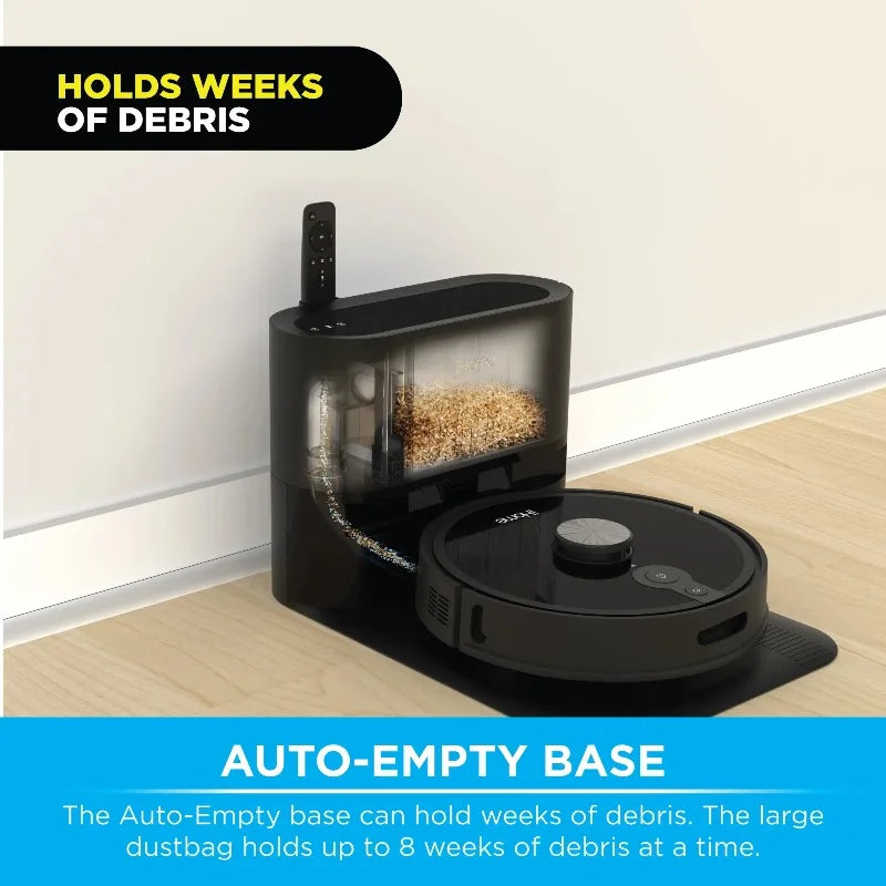 AutoVac Nova S1 Pro Self Empty Robot Vacuum, LIDAR Mapping, 150 Min Runtime, Strong Suction, New