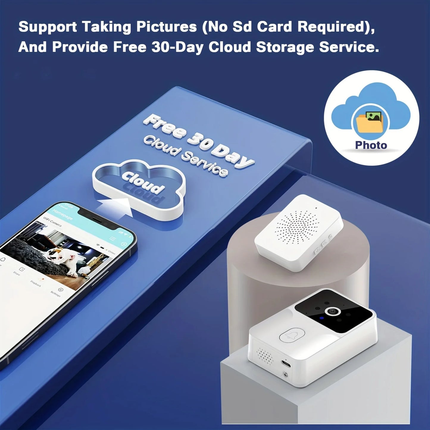Smart Video Doorbell Camera HD Wireless doorbell, Home Security