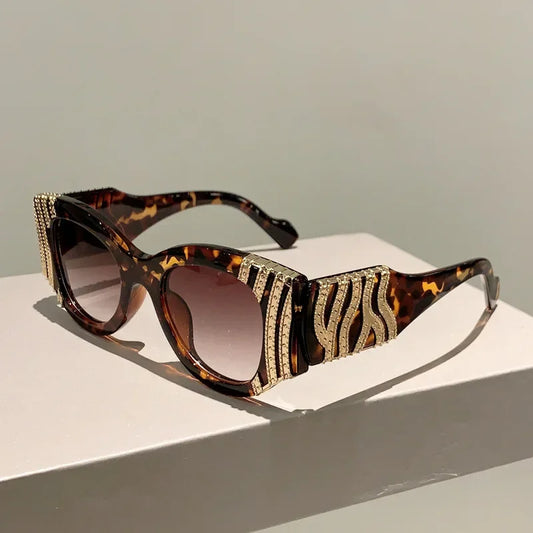 Big Frame Cat Eye Sunglasses Women Fashion Vintage Trendy Sun Glasses Brand Designer Sexy Ladies Shades