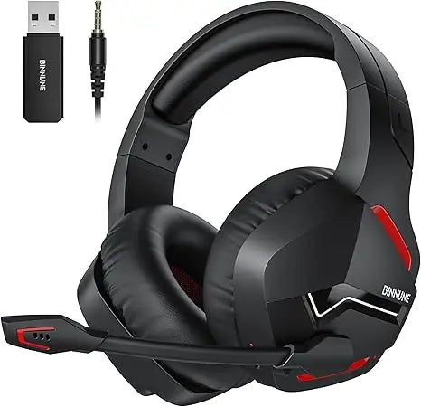 Wireless Gaming Headset with Mic for PC PS4 PS5 2.4G Bluetooth USB Gamer