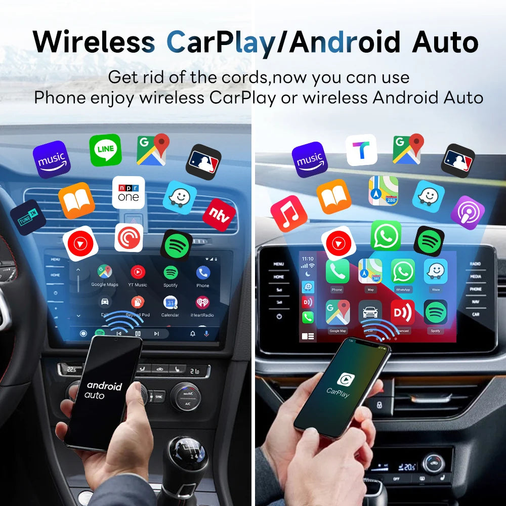 Original CarlinKit 5 2Air Wireless Adapter Android Auto Wireless CarPlay Dongle 5G WIFI