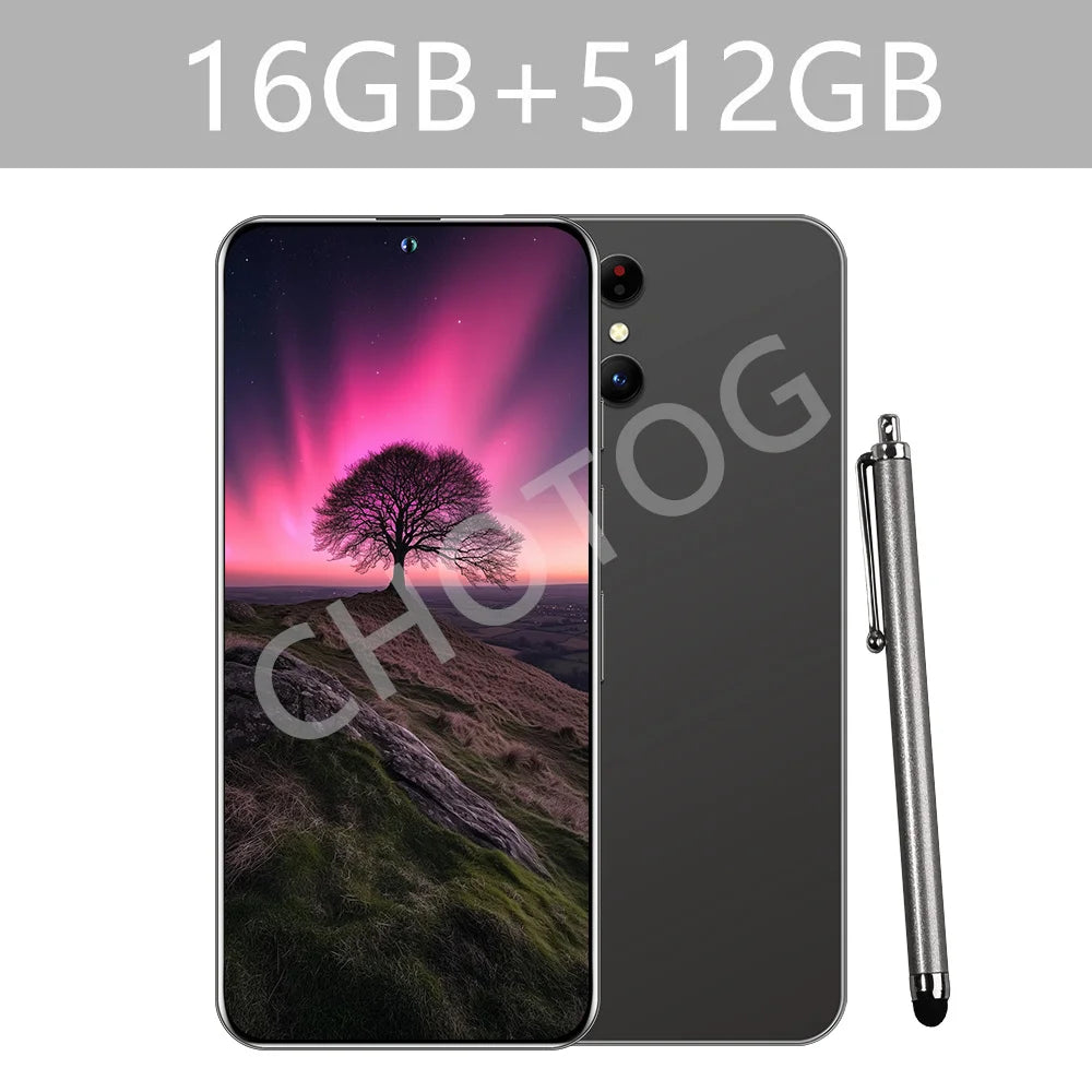 Cellphones Case For SMS 25 Ultra Mobile Phones 5G Dual Sim Android 14 Cell Phone Cases For Smartphone 22GB