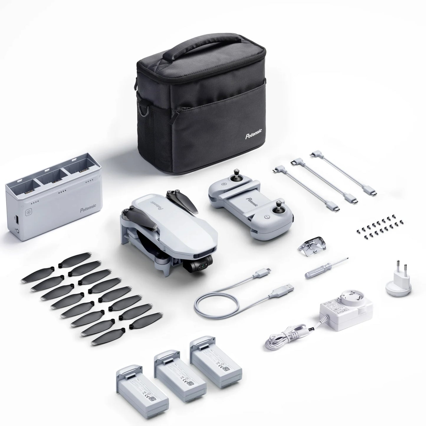 Potensic C0 Mini Drone 3 Axis Gimbal 6KM GPS 4K Professional Camera Drones Brushless