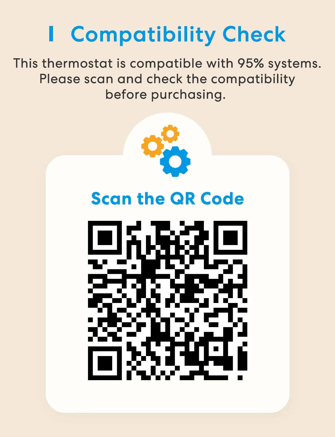 Smart US Wi-Fi Thermostat Compatible with 95% heating and cooling systems Work with Alexa