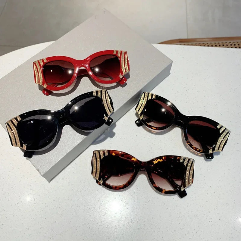 Big Frame Cat Eye Sunglasses Women Fashion Vintage Trendy Sun Glasses Brand Designer Sexy Ladies Shades