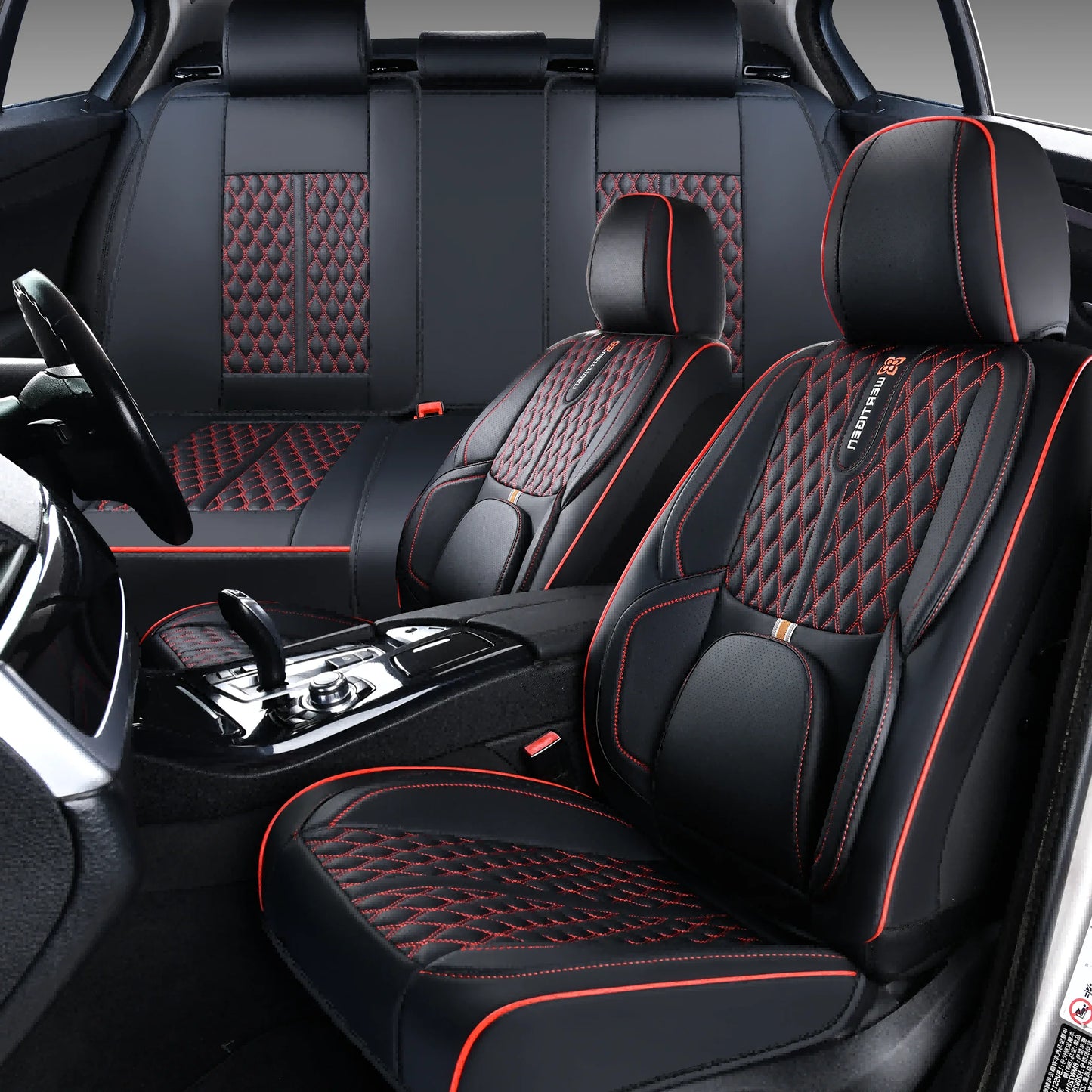 Car Seat Covers For Toyota 4runner/Camry/Corolla/Prius/Tundra/Venza/Yaris,Waterproof Leather， 5-Seat Full Set