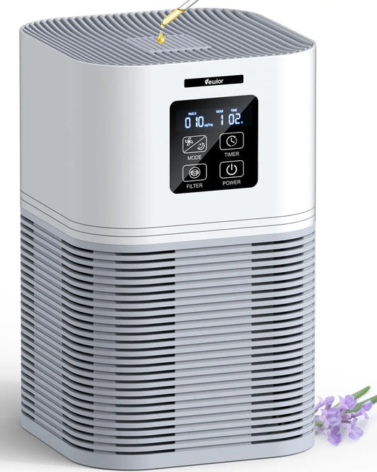 2 in 1 Air Purifier for Home Allergies Pets, Odor Eliminators,