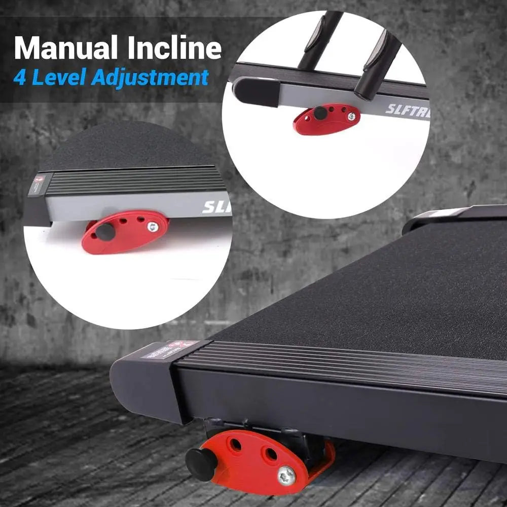 Smart Compact Digital Fitness Treadmill Workout Trainer w/Bluetooth