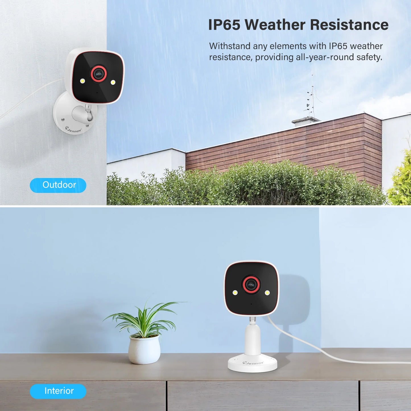Indoor WiFi Home Security Camera 2-Way Audio Monitor