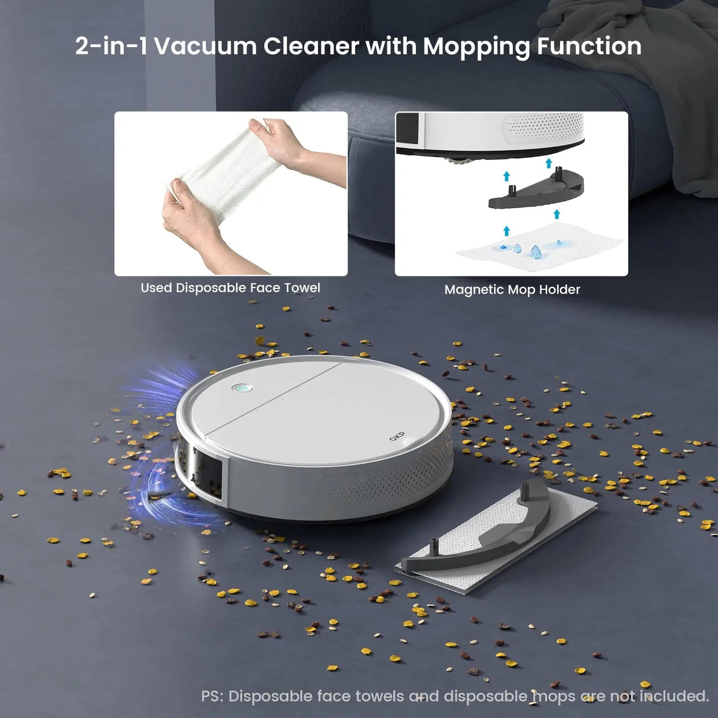 Robot Vacuum Cleaner,  Self-Charging, Perfect for Hard Floors,