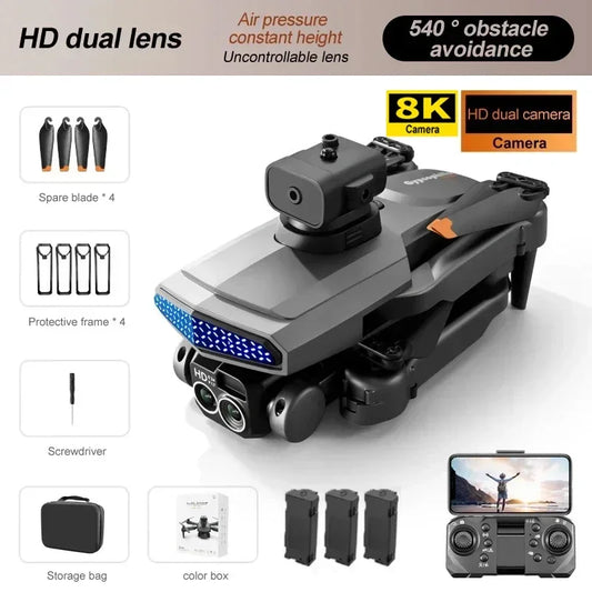 New D6 8K Drone Professional HD Dual Camera Optical Flow Localization Obstacle Avoidance