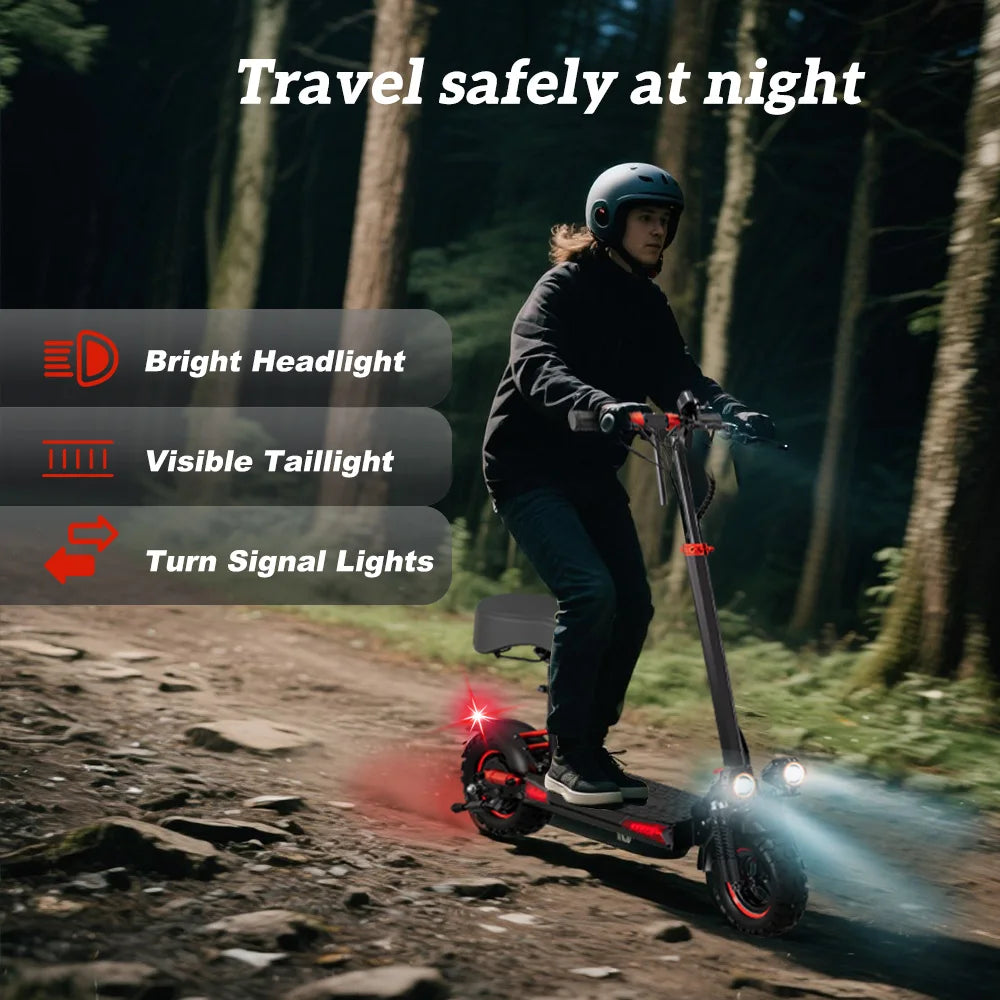 FREEBOY 1200/800W Off-road Electric Scooter with Seat, 1-year Quality Guarantee Foldable Commuting E-scooter