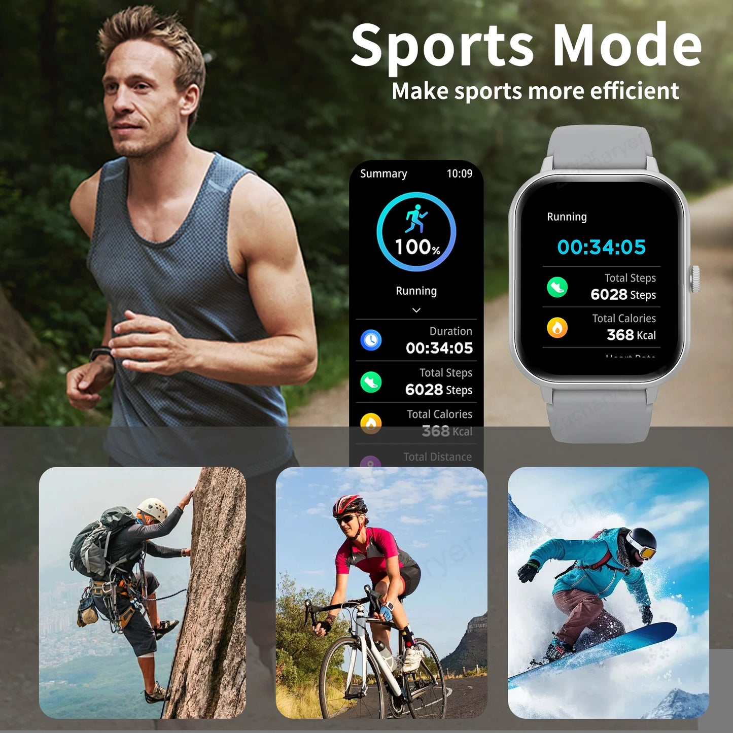 Touch Screen Watches Sport Smart Watch Bluetooth Tracker.