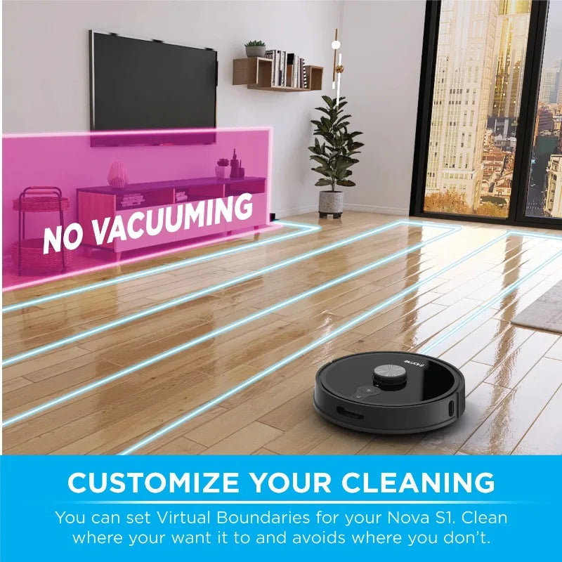 AutoVac Nova S1 Pro Self Empty Robot Vacuum, LIDAR Mapping, 150 Min Runtime, Strong Suction, New