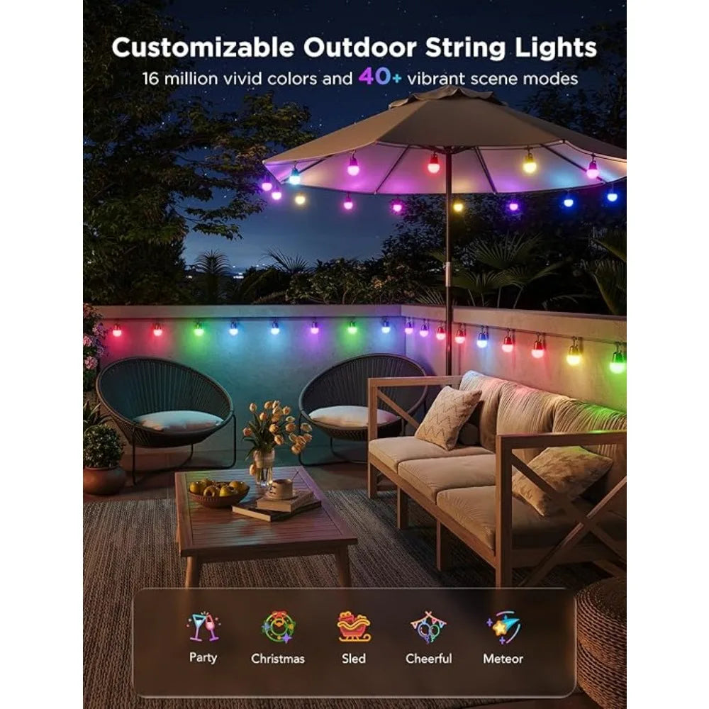 Smart String Lights 2, App Control, Waterproof, Lights with Dimmable