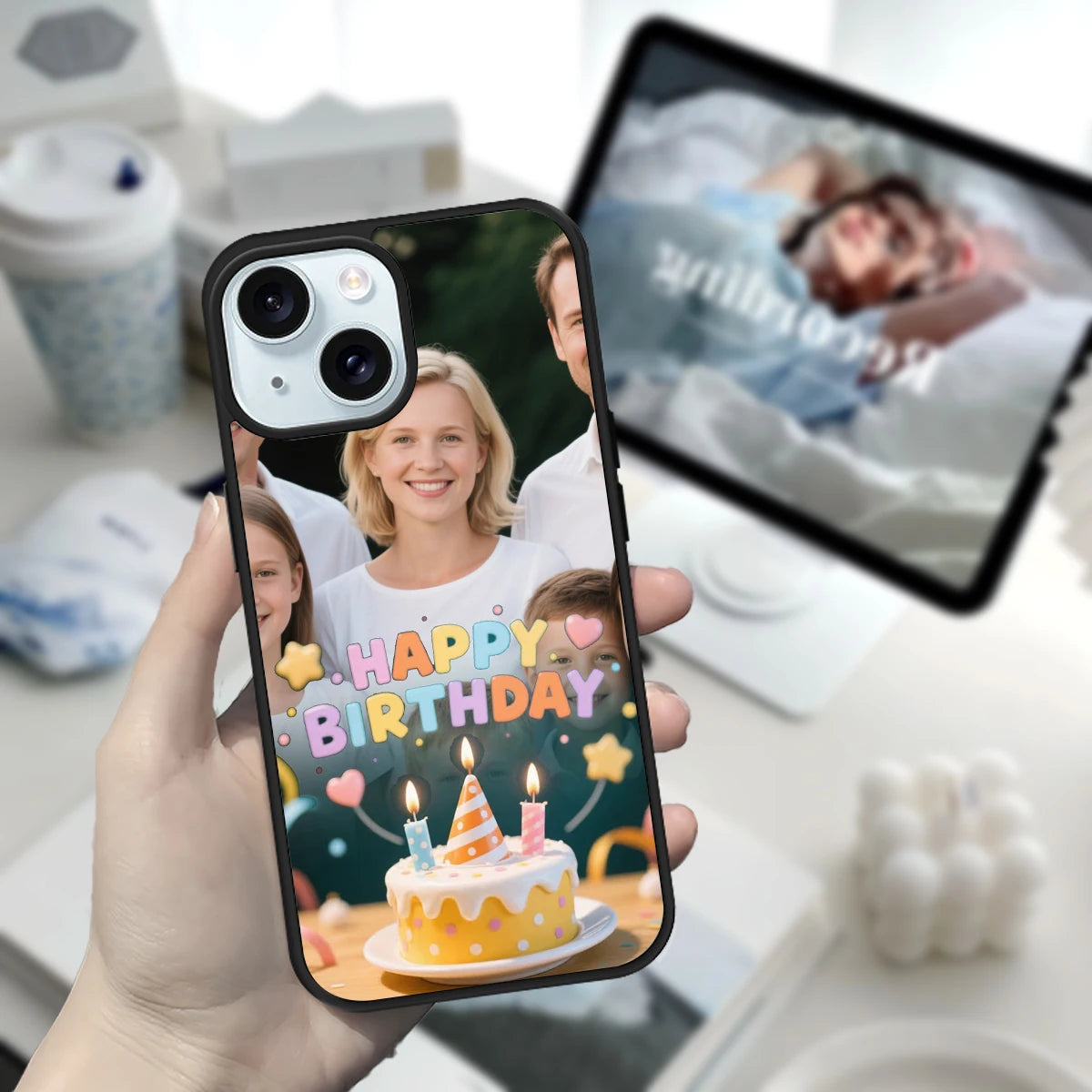 Magnetic Pattern Customized Acrylic Matte Phone Case
