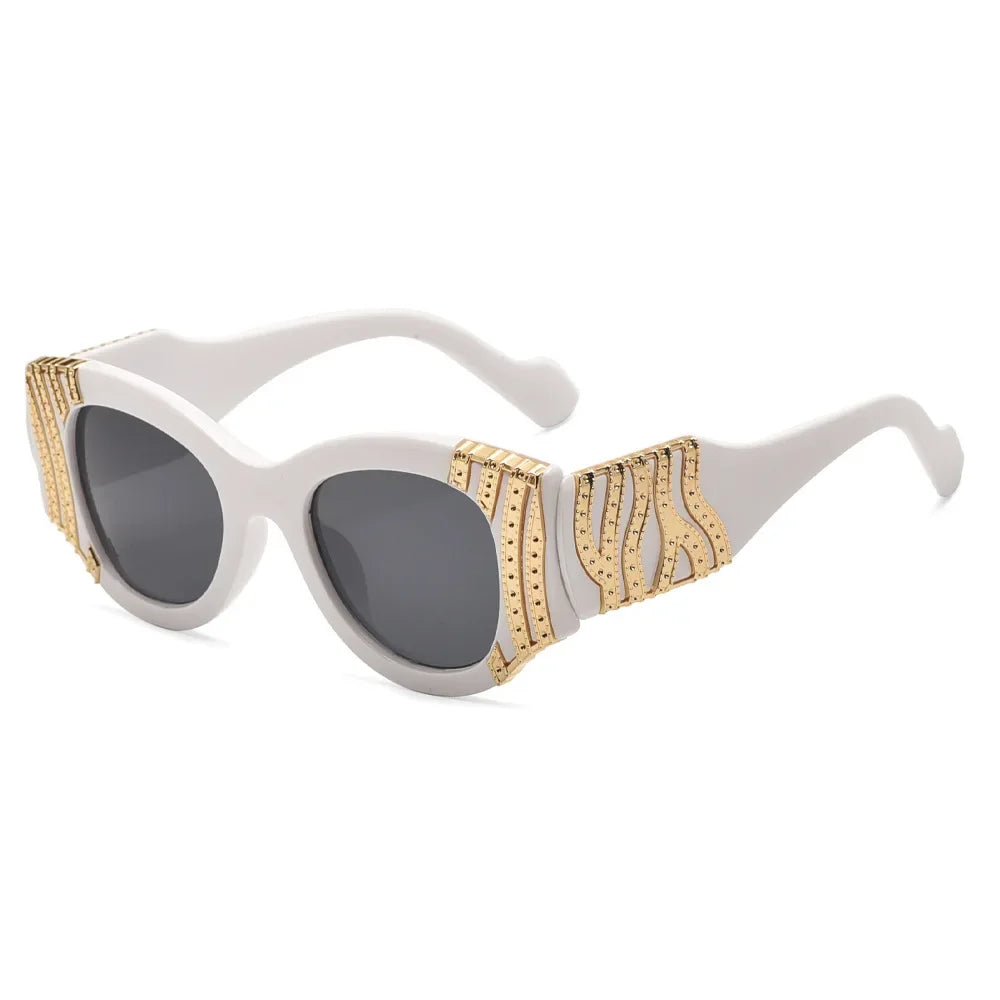 Big Frame Cat Eye Sunglasses Women Fashion Vintage Trendy Sun Glasses Brand Designer Sexy Ladies Shades