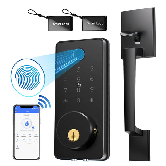 Blacksmith  DL0102 Smart Lock with Front Door Handle Set Fingerprint Electronic Lock