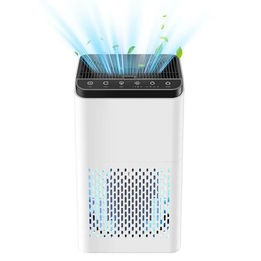 Air Purifiers For Home Large Rooms, True HEPA AP001 For Bedroom Up To 60 Square Meter, 3 In 1 Filters, Air Quality Monitor