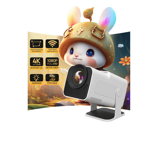 Smart Projector with Wifi and Bluetooth, Portable Projector i4K Support Native 1080P Movie  with Android 11