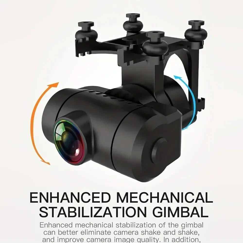 4K HD GPS Drone with Dual Camera 2-Axis Gimbal Optical Flow WiFi FPV, Foldable Quadcopter Toy for Adults and Kids