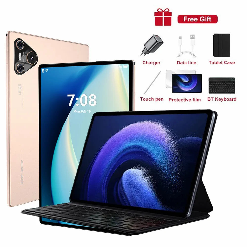 2025 New 16 Pro Tablet 10inch Android 4K 16GB+1TB Dual SIMTablet PC GPS  For Children Kids Tab