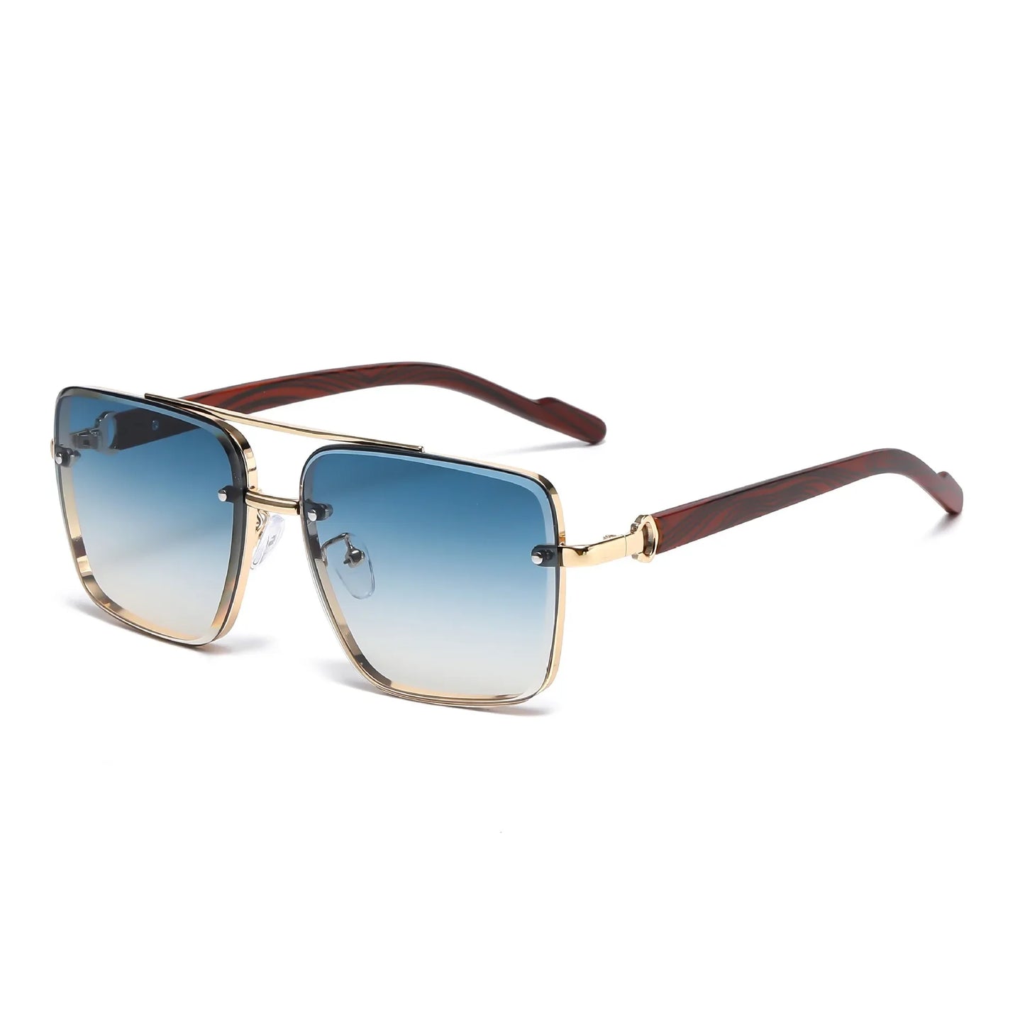 Wooden Sunglasses For Men 2025 Vintage Square Sunglasses Women Trendy