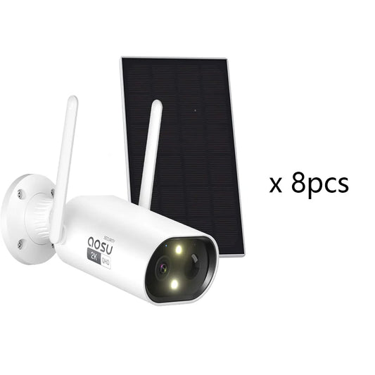 100% Wire-free 3MP Wifi Solar Camera 4/8/12 pcs Outdoor Security Camera Night Vision