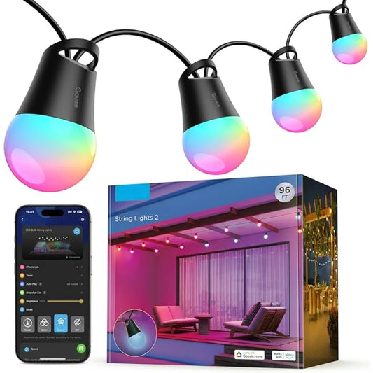 Smart String Lights 2, App Control, Waterproof, Lights with Dimmable
