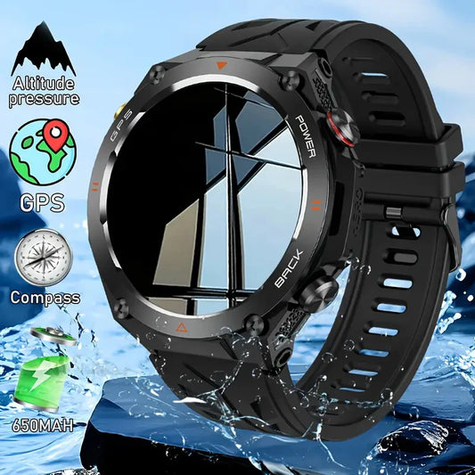 Built-in GPS Women's Smart Watch Bluetooth Call 1ATM Waterpro Military Sports
