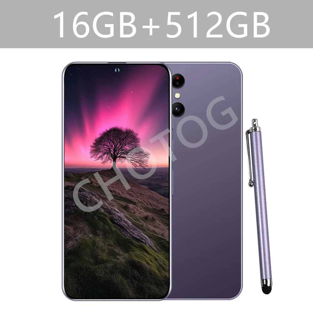 Cellphones Case For SMS 25 Ultra Mobile Phones 5G Dual Sim Android 14 Cell Phone Cases For Smartphone 22GB