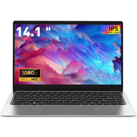 14.1inch Intel Atom A3950 Laptop Computer Windows 11 Pro  PC 12GB RAM 512GB 1TB SSD 1920*1080 Office Computer PC