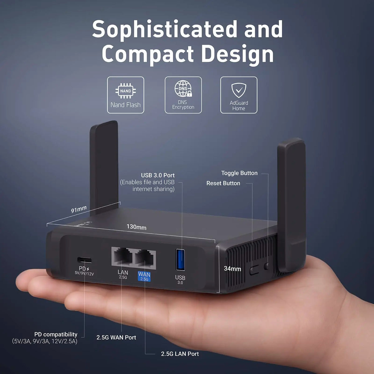 GL.iNet GL-BE3600 (Slate 7) Wi-Fi 7 Travel Router Dual-band Portable Travel Router, Pocket WiFi 7, 2.5G Router, Portable VPN Routers WiFi for Travel, Public Computer Routers, Business Trip, Mobile/RV/Cruise/Plane ﻿