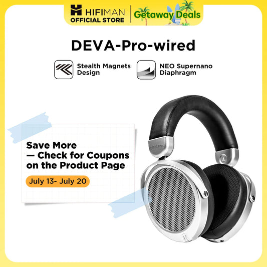 Pro Over-Ear Open-Back Planar Magnetic Headphone with Stealth Magnets-Wired Version