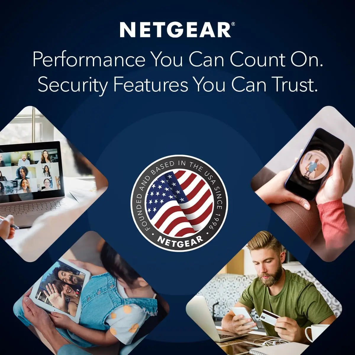 AX5400 WiFi 6 Router, 6-Stream Dual-Band, Up to 5.4 Gbps, 2500 sq. ft. Coverage, 25 Devices, 1-Year Armor Security Included